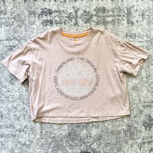 Timberland Cropped Logo T-shirt